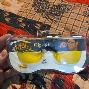 Night Drivers Flip-Up Glasses 56 Square